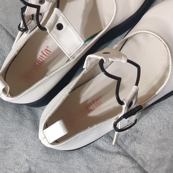 Demonia Sprite-02 Platform Mary Jane Shoes White Vegan Leather size 7 - Picture 4 of 10